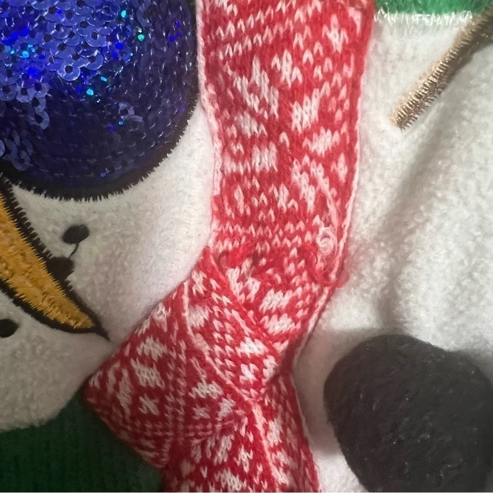 Snowman Beer Belly Ugly Christmas Sweater
Embellished Bling Medium Jolly Sweater - Picture 6 of 7